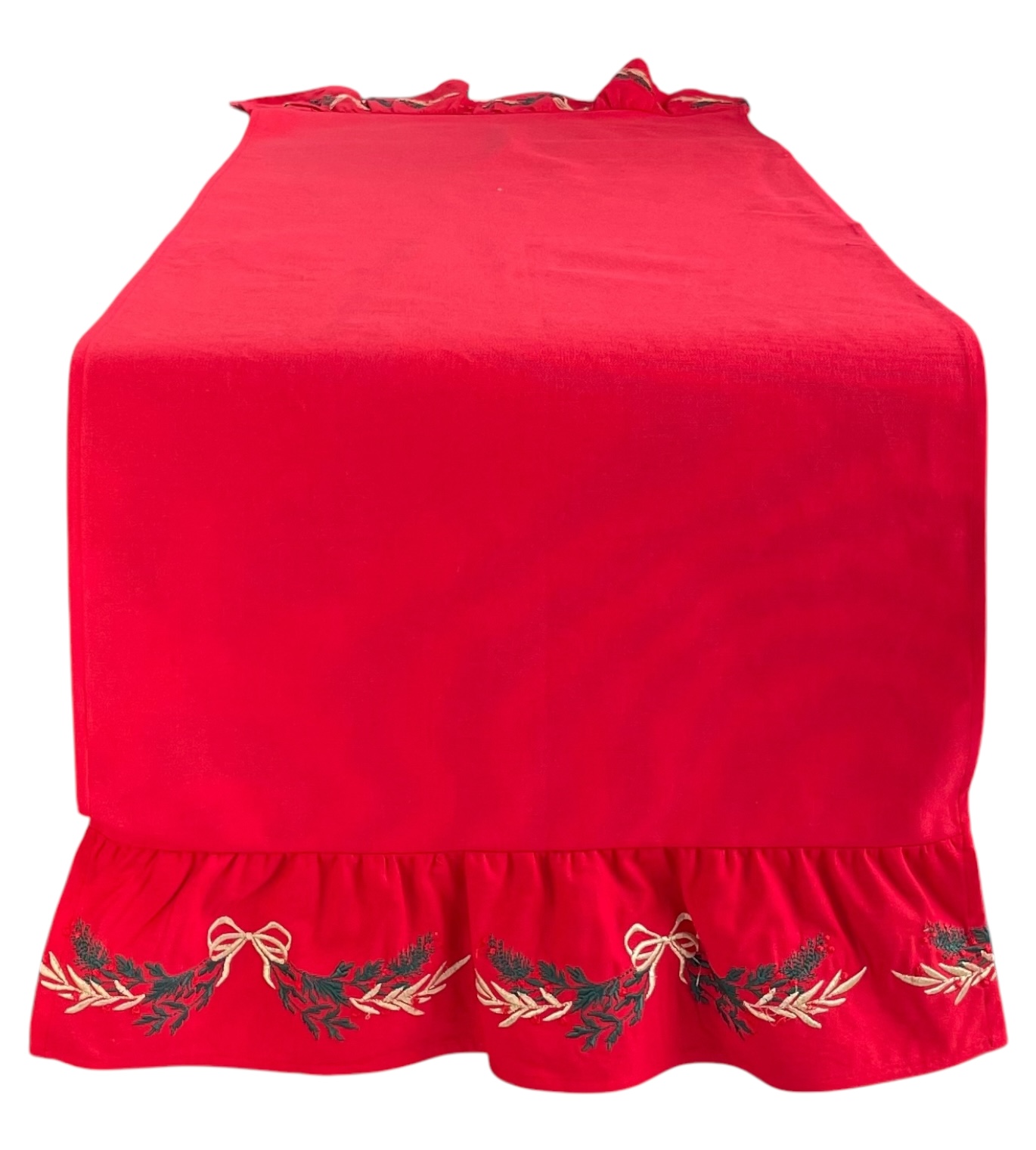 Runner in cotone con ricamo natalizio FANCY - 45x150 cm - Clodette