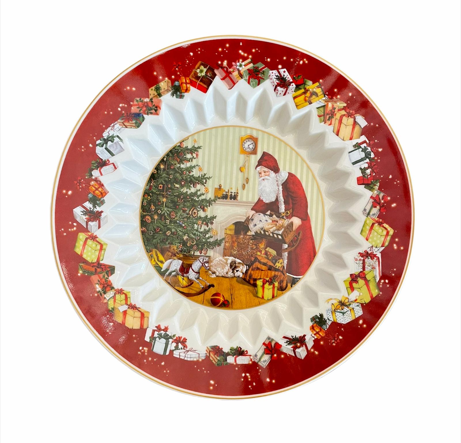 Piatto Ciotola in porcellana decoro natalizio - d 25.5x4.3 h  cm - villeroy & boch