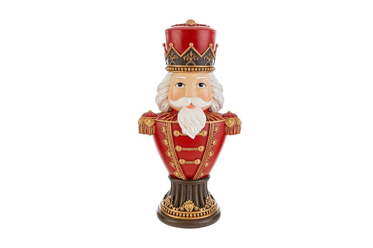 Mezzo busto schiaccianoci in resina - H.30 cm - Le Stelle