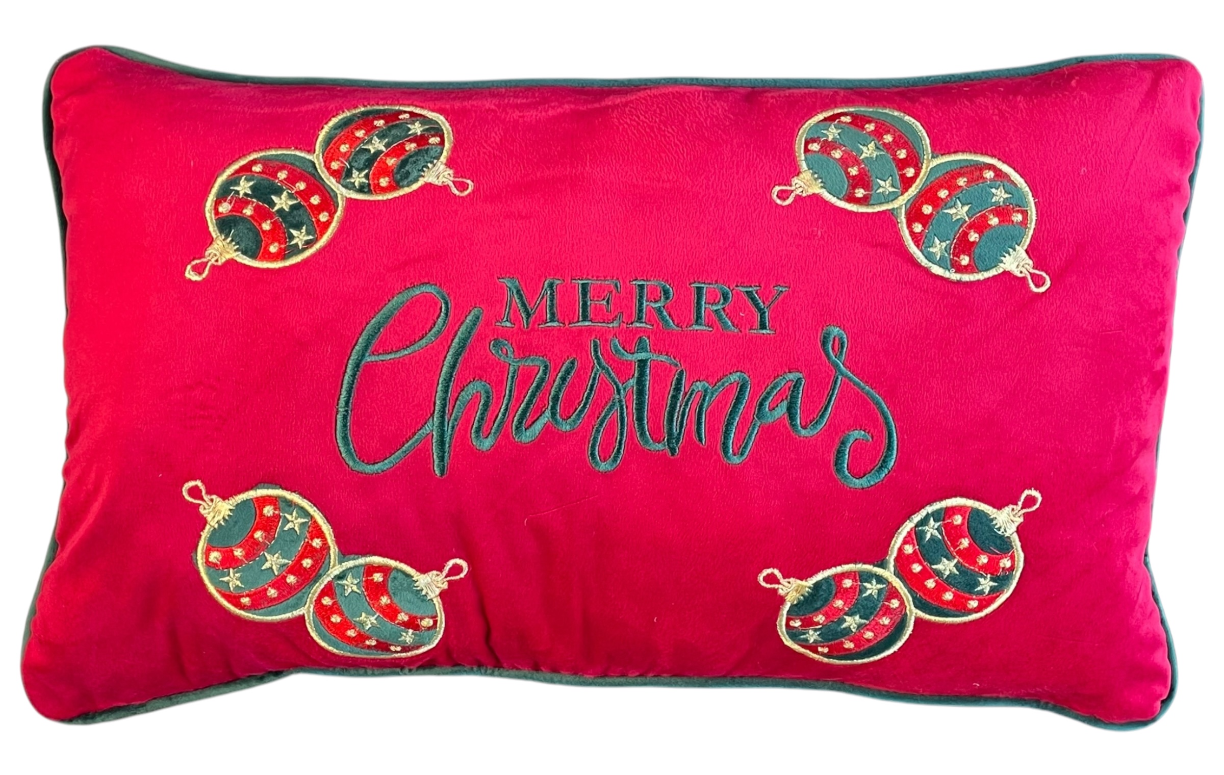 Cuscino rettangolare natalizio in velluto CIRQUE DE NOEL - 45x60 cm - vari colori - Clodette