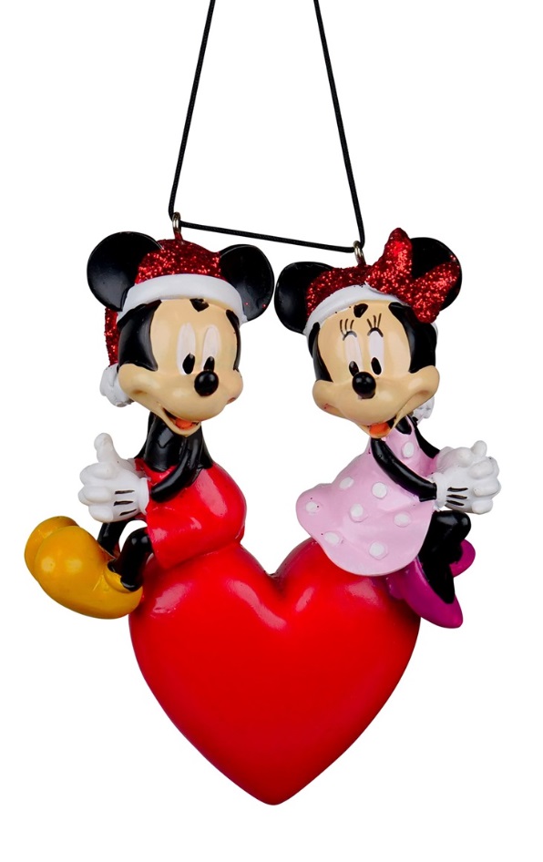 Topolino e Minnie in love in resina - H.13 cm - Disney - Christmas Inspirations
