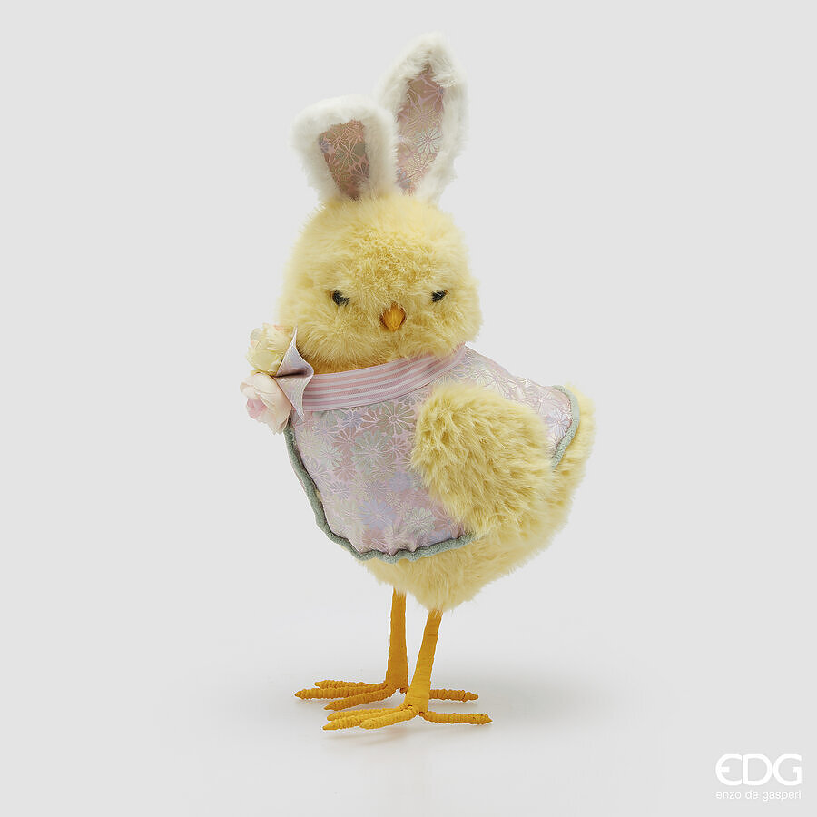 Pulcino con orecchie in peluche - H.44 cm - EDG