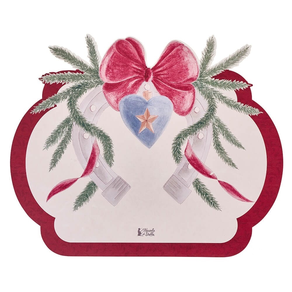 Tovaglietta natalizia in vinile Giostra - 45x37 cm - Nuvole di Stoffa