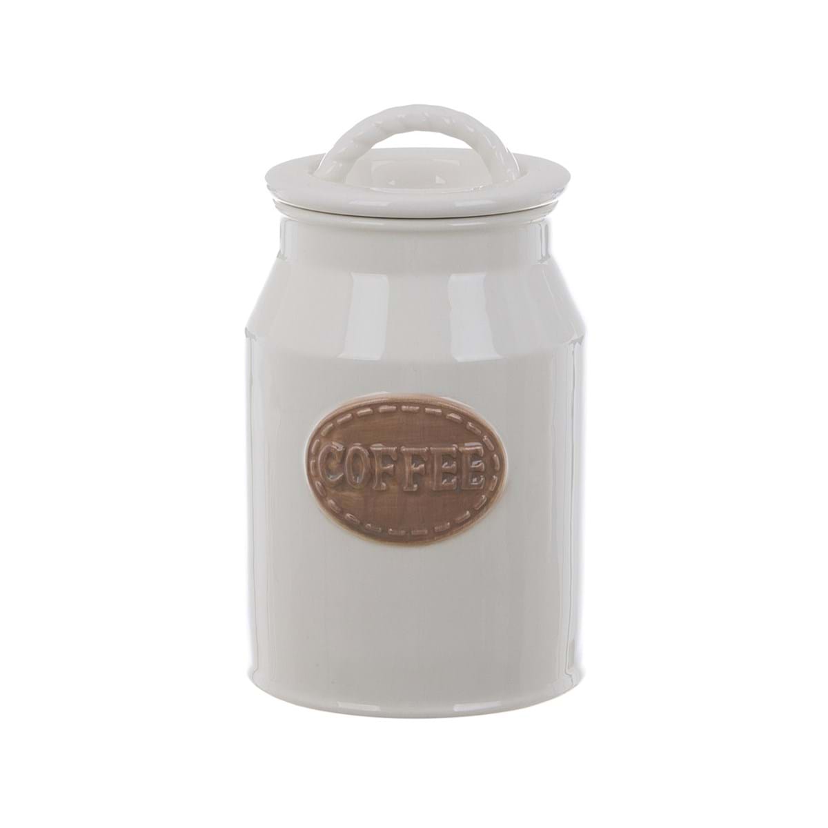 Set barattoli Sugar /Coffee in ceramica con coperchio  - Blanc Mariclo