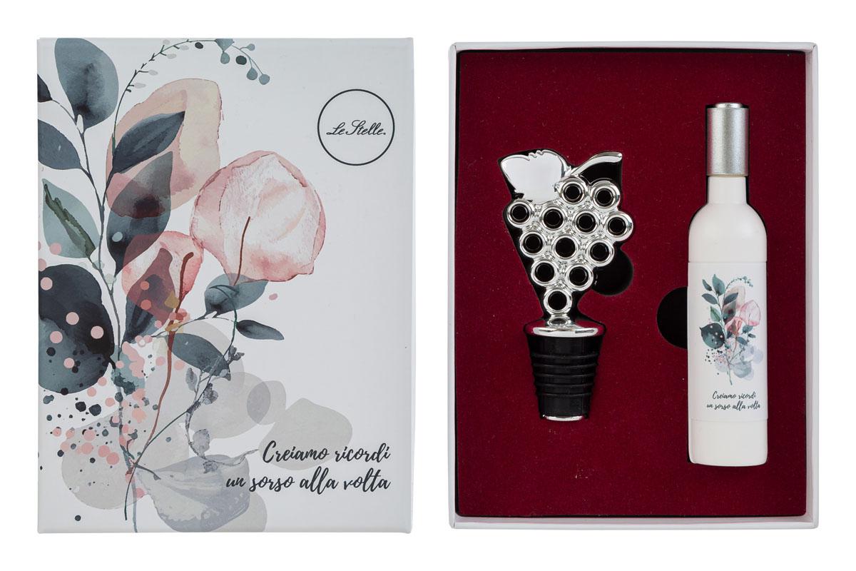 Sorsi d'Amore - Set 2 pz accessori vino con astuccio - Le Stelle