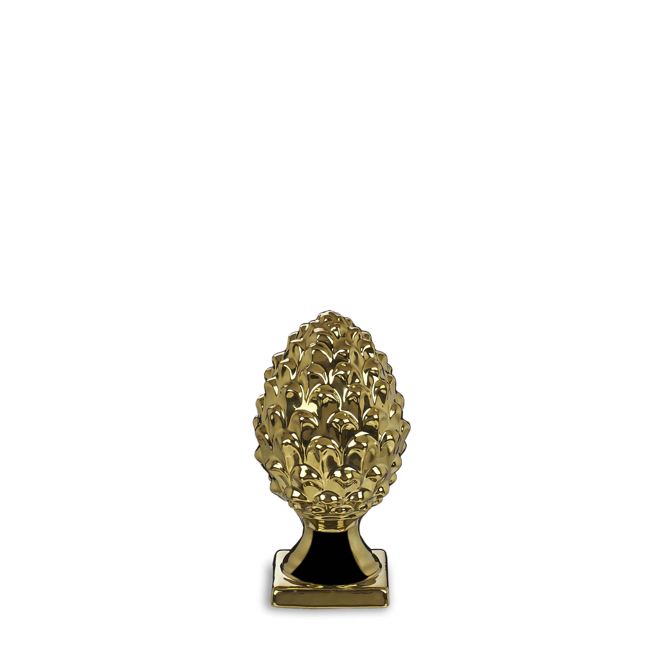 Pigna oro in porcellana - H. 15 cm - Henriette