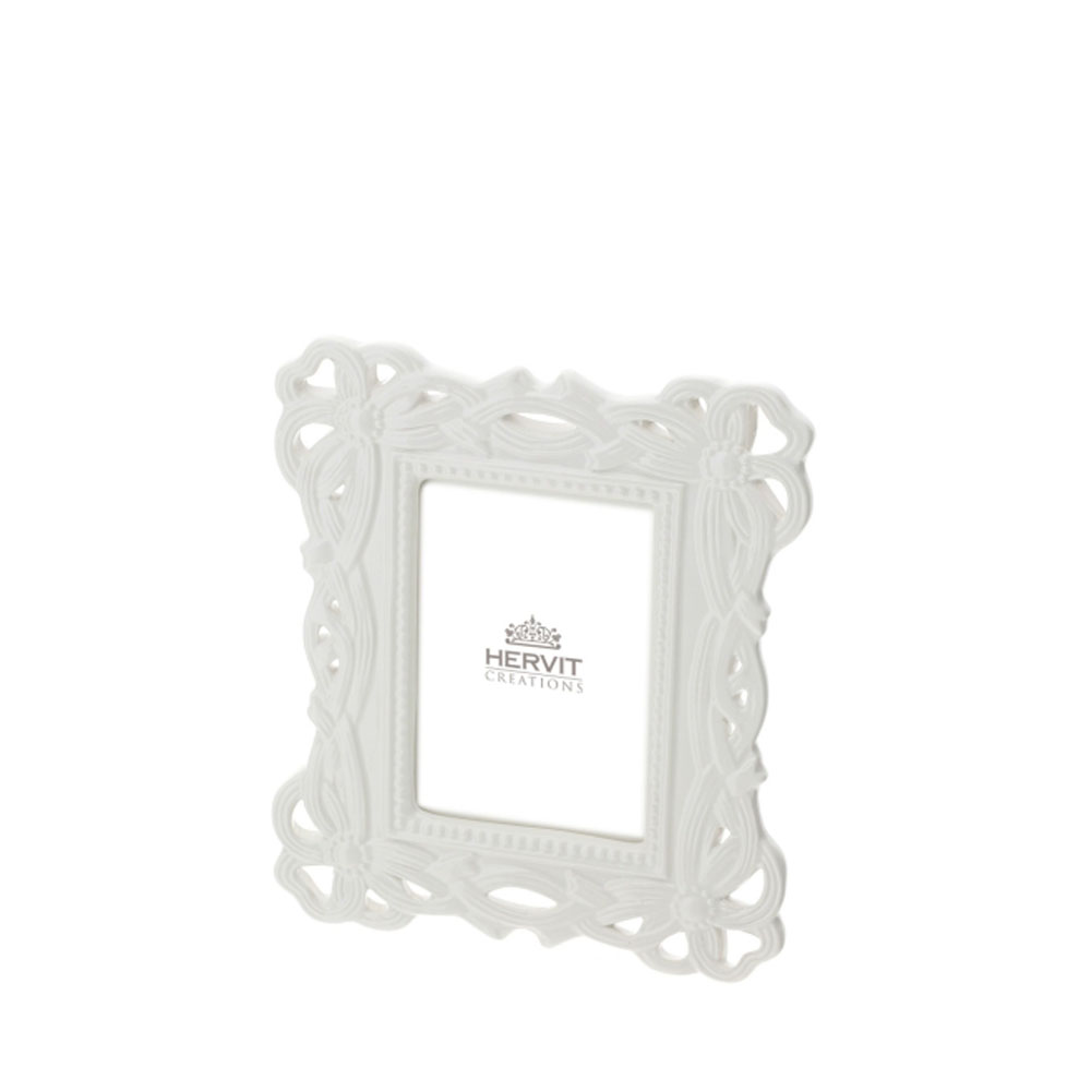 Cornice portafoto in porcellana traforata Lily - 17x20 cm - Hervit