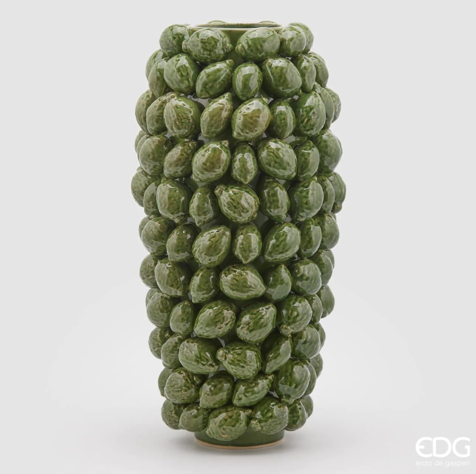 Vaso chakra limoni verde - H. 60xD.30 cm - EDG