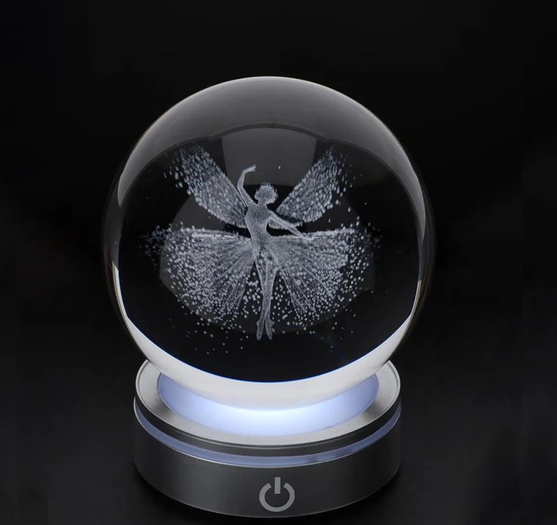 Sfera Crystal Planet Ballerina - diam.6 cm - Hervit