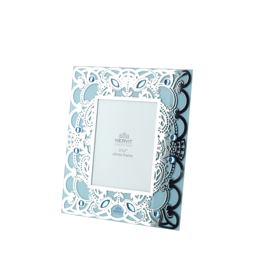 Cornice portafoto in vetro Byzantium - vari colori - 24x29 cm - Hervit