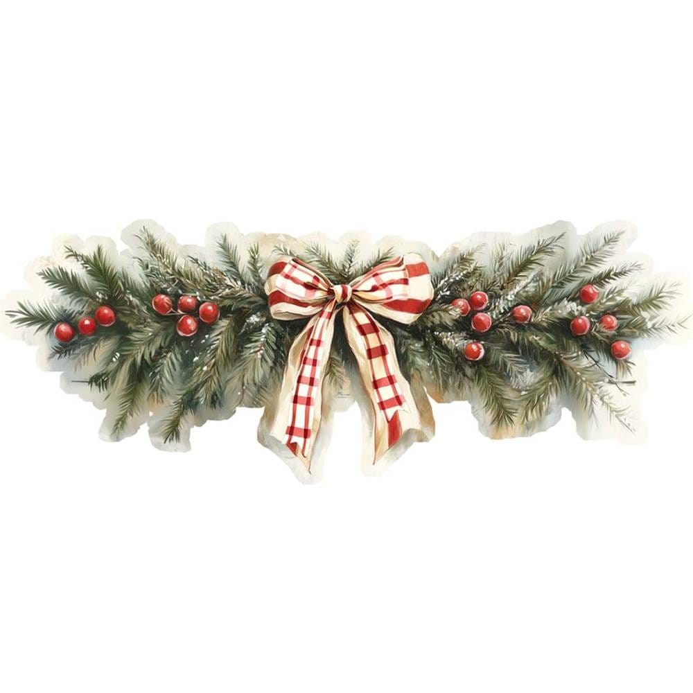 Centrotavola natalizio in vinile - Collezione Favola di Natale 2025 - 120x44 cm - Blanc Mariclo