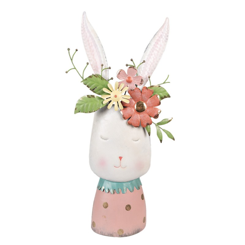 Vaso decorativo coniglio in metallo  - H.62x19x29 cm - Clayre e Eef