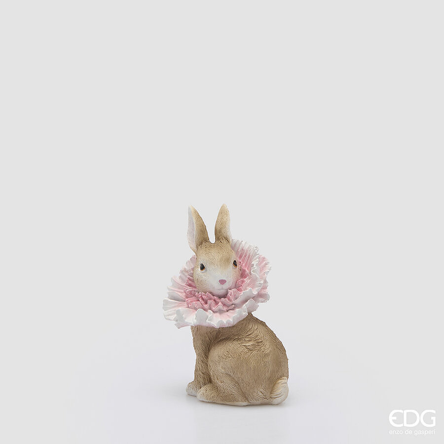 Coniglio con tutu' in resina - H.16x12 cm - EDG