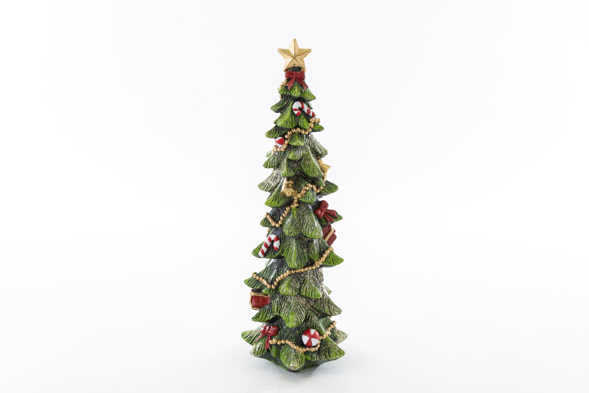Albero natalizio in resina - H.34,5 cm
