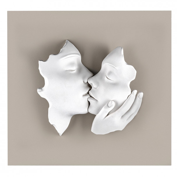 Quadro pannello nocciola bacio bianco - 50x50 cm - Bongelli