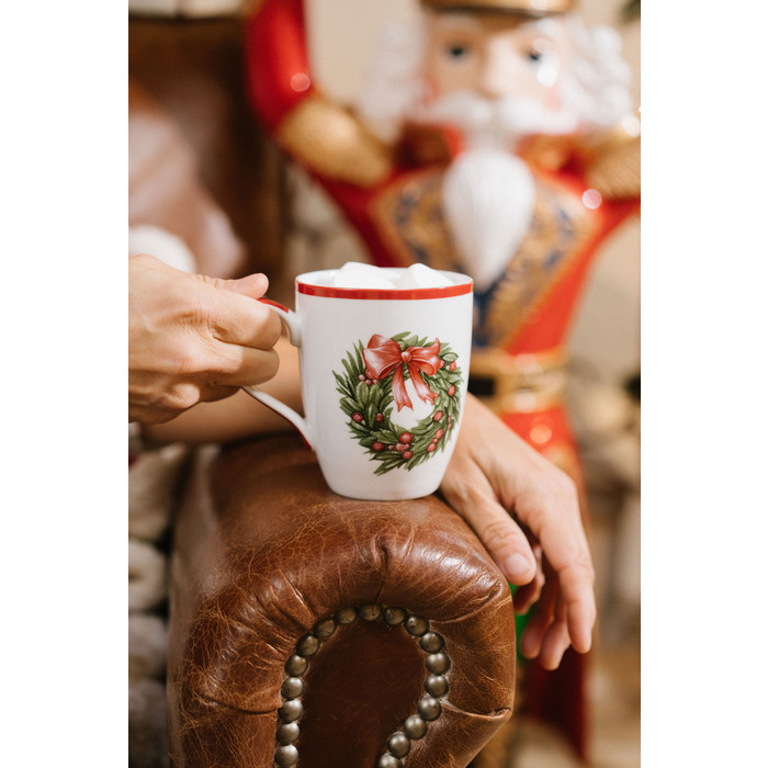 Tazza in porcellana natalizia Storia di Natale - 350 ml - Nuvole di Stoffa