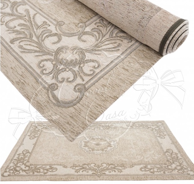 Tappeto con antiscivolo - Misura:  85x150 cm - TORTORA