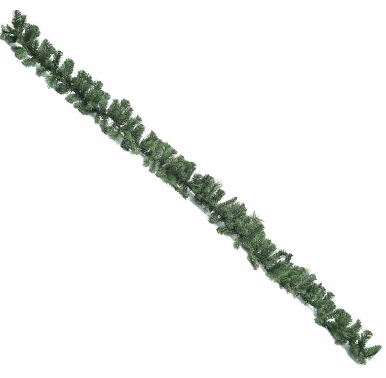 Tralcio natalizio di abete e pino in PVC - 274 cm