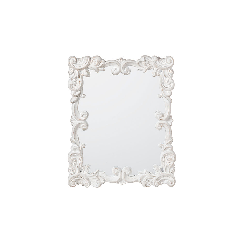 Specchio da muro con cornice intagliata in legno - 50x60 cm - L'arte di Nacchi