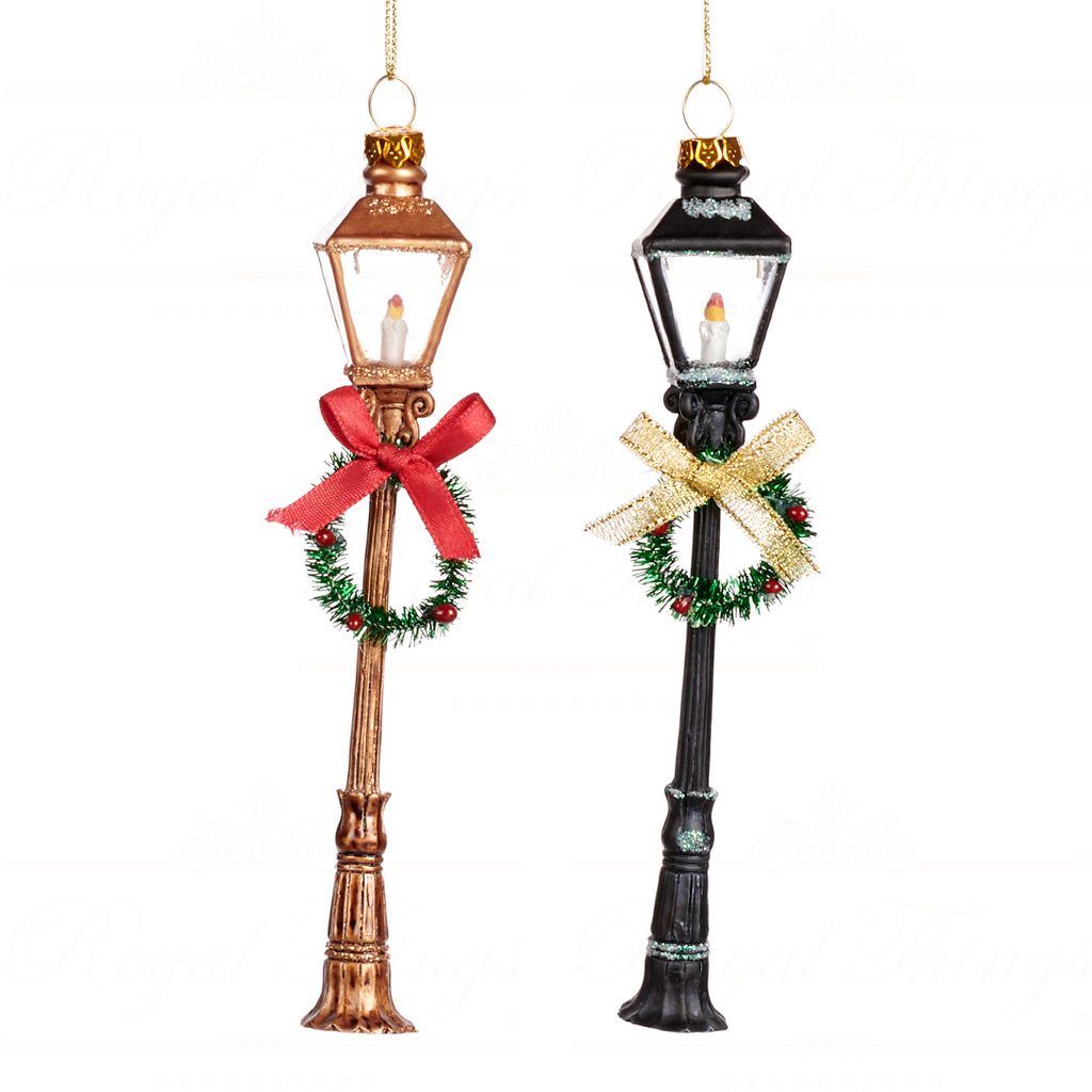 Decoro lanterna natalizia - modelli assortiti - h. 18 cm - Goodwill