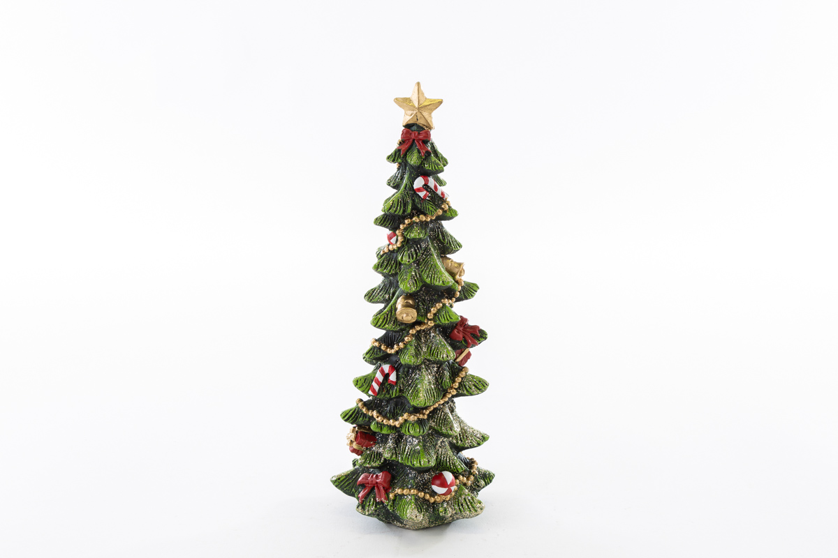 Albero natalizio in resina - H.24 cm