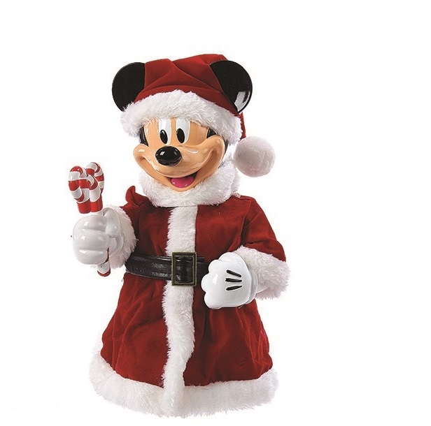 Puntale Topolino con vestito natalizio - H.25 cm - Disney - Christmas Inspirations