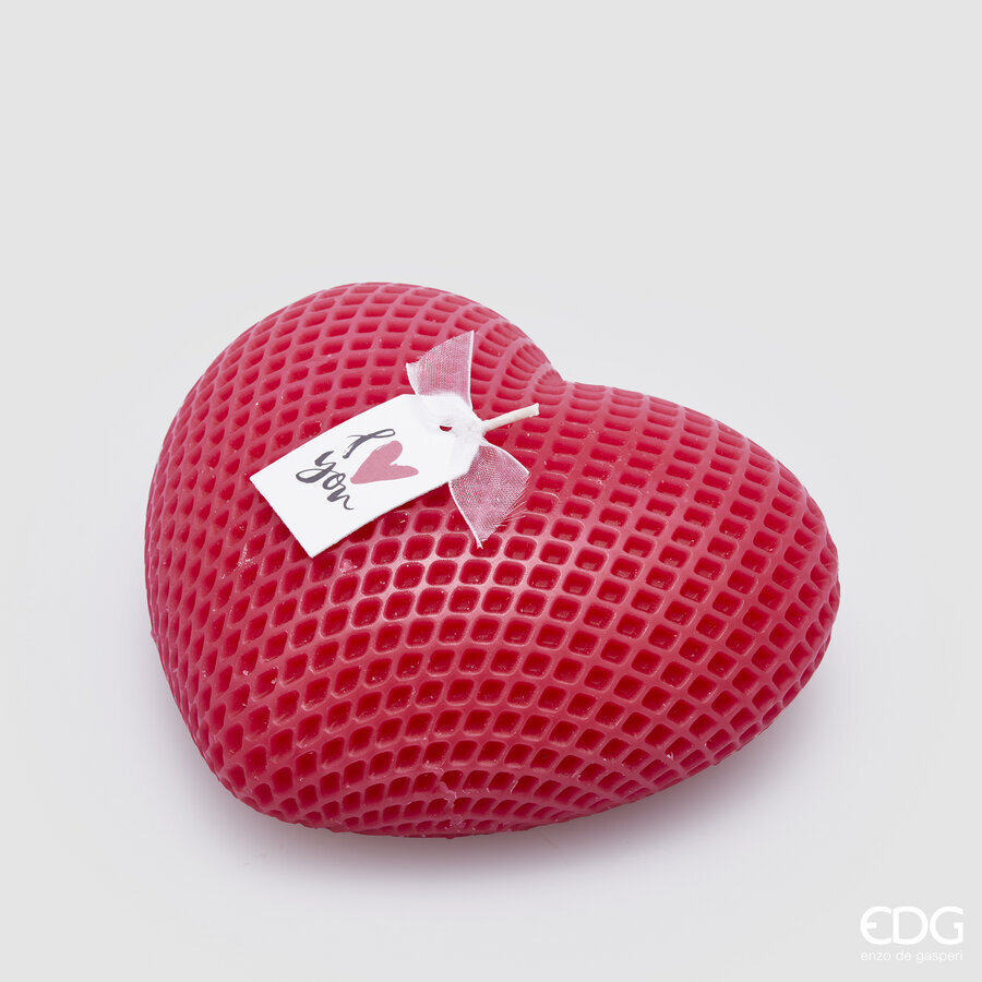 Candela a cuore - H.705x12 cm - 2 varianti - EDG