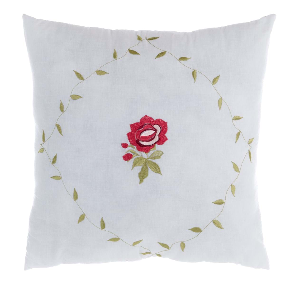 Cuscino con rose - 45x 45 cm  - Blanc mariclo'