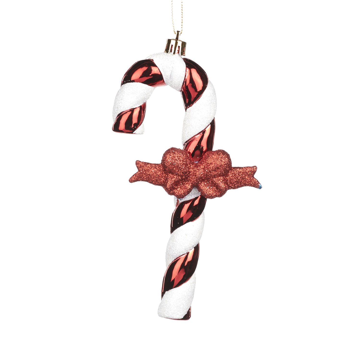 Decorazione natalizia bastoncino caramella rosso e bianco - H. 15 cm - Collezione 2022 - Goodwill
