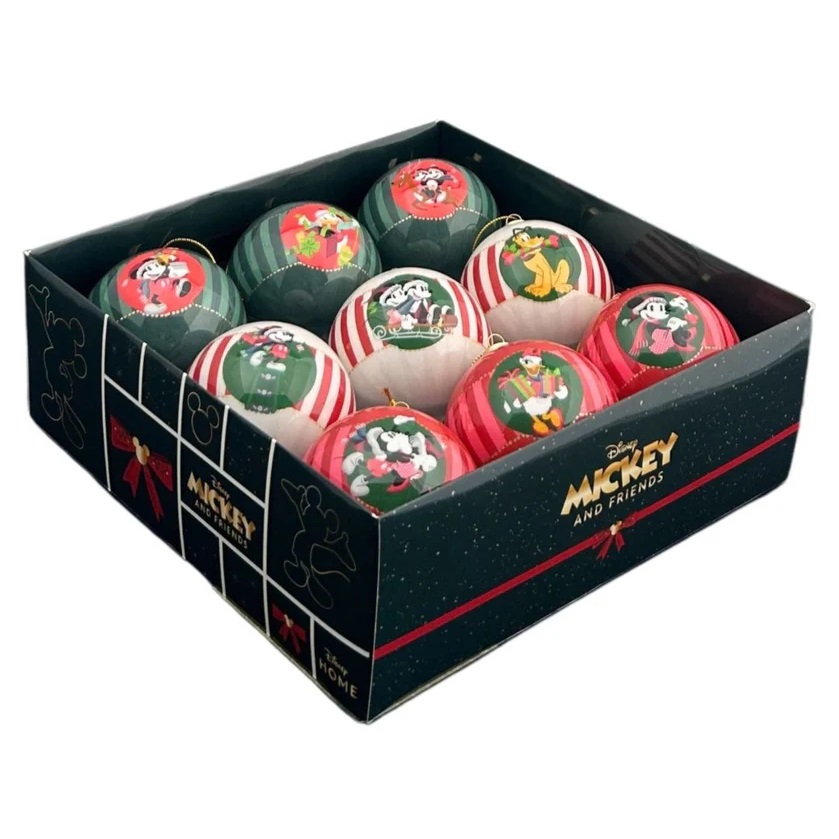 Box 9 sfere di Natale Topolino e amici vintage - Christmas Inspiration
