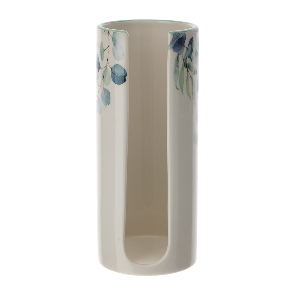 Porta bicchieri in porcellana linea Botanic - H.21x9 cm - Hervit