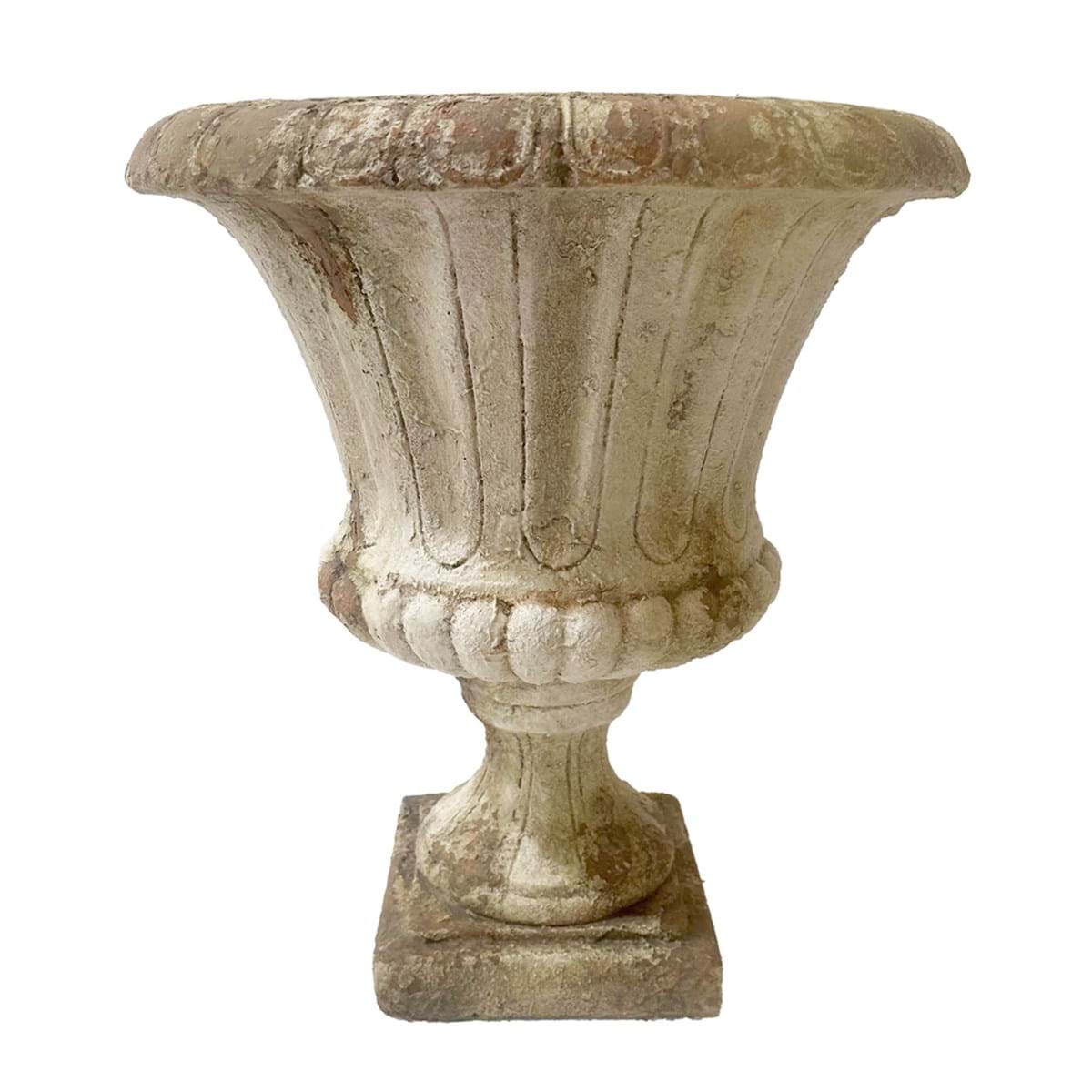 Vaso in resina effetto pietra - Coll.Epoca Collection - H.52x46x46 cm - Blanc Mariclo