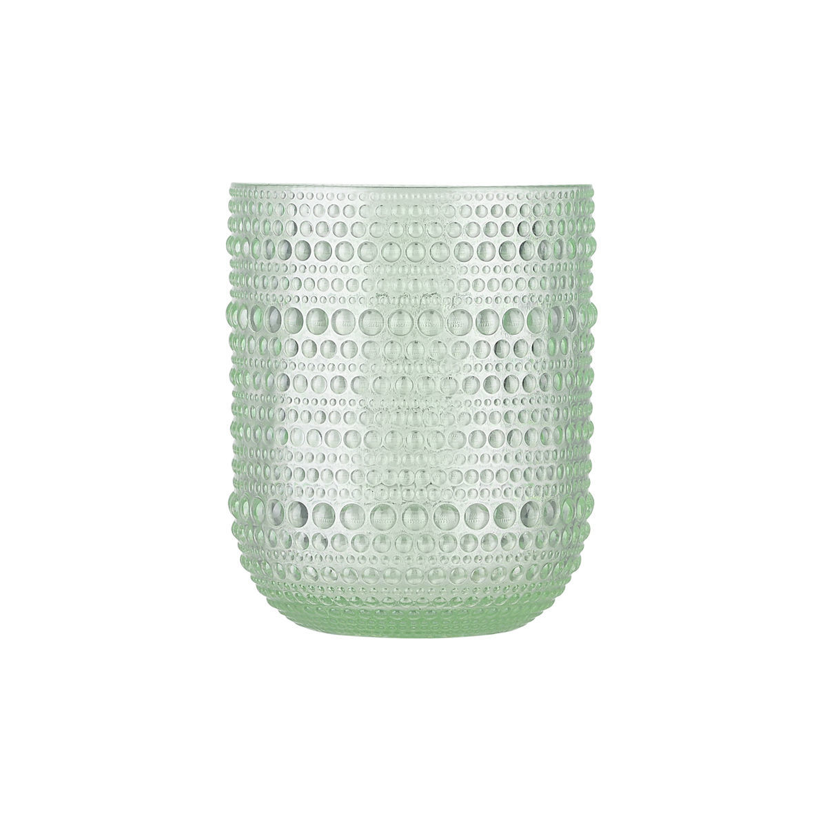 Set 6 bicchieri acqua in vetro a puntini verde  - 273 ml - Estia