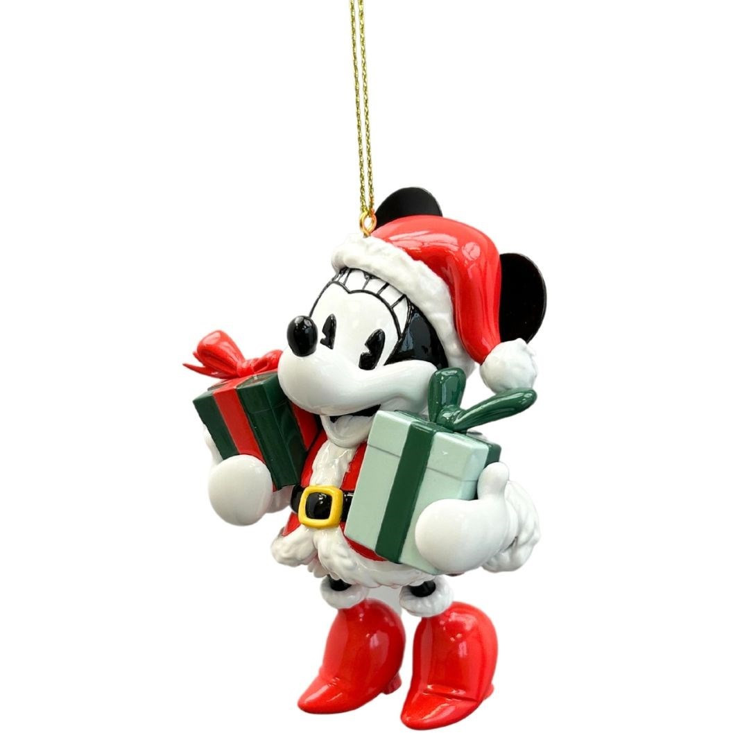 Decorazione natalizia Minnie con regali vintage - 10 cm - Disney