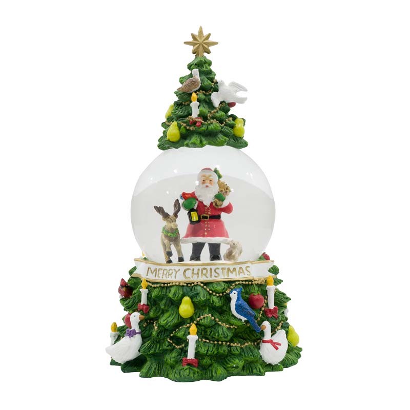 Blanc MariClò Carillon Santa Claus a LED h 24 cm