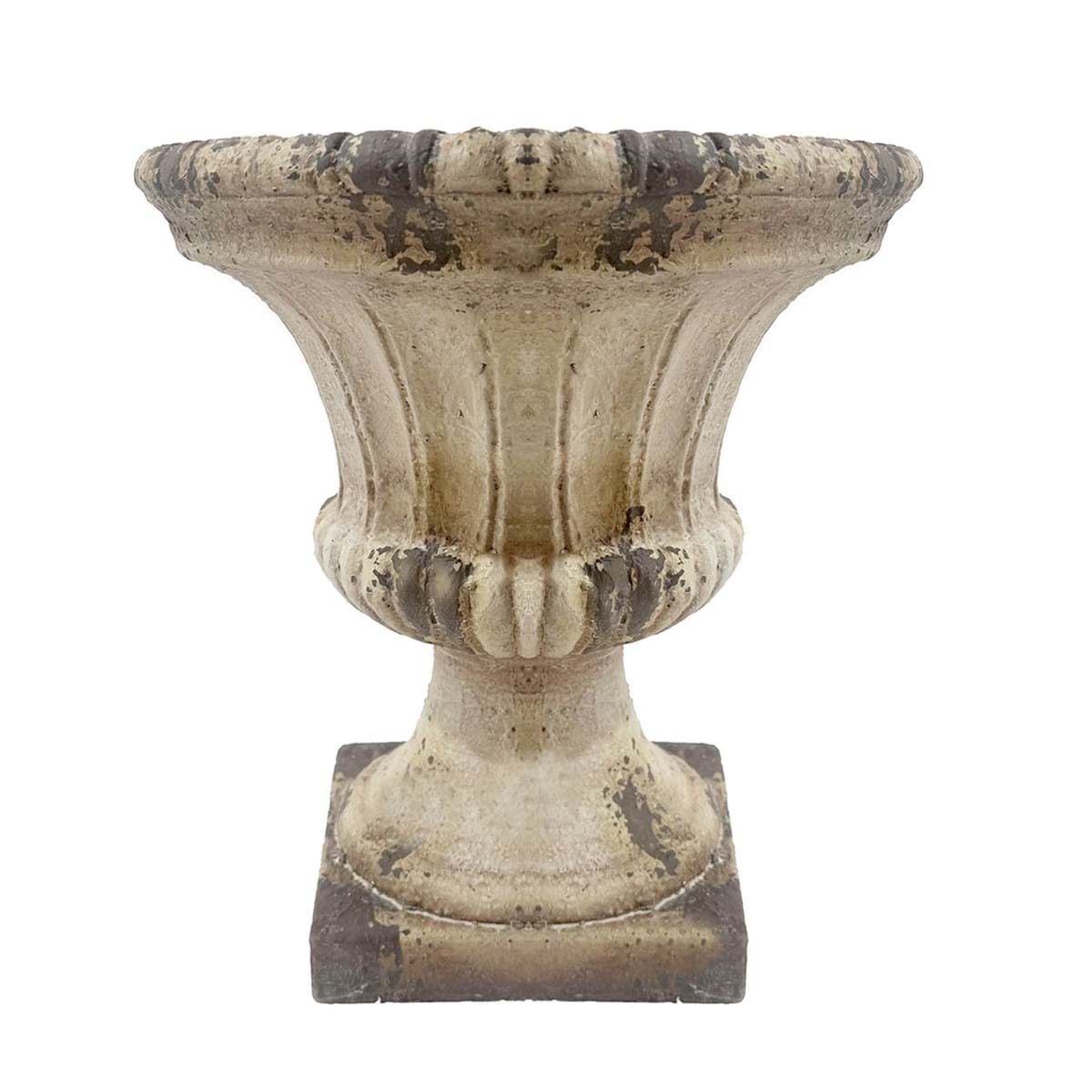 Vaso in resina effetto pietra - Coll.Epoca Collection - H.38x36x36 cm - Blanc Mariclo