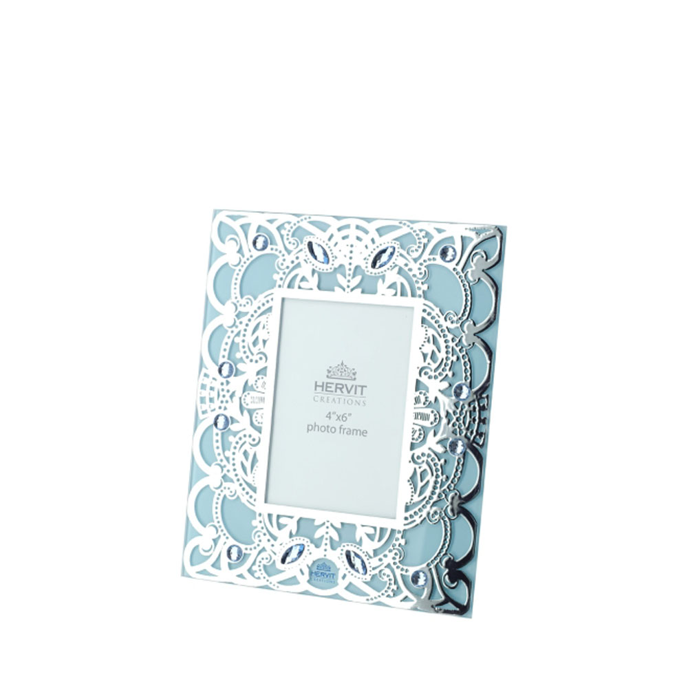 Cornice portafoto in vetro Byzantium - vari colori - 18x22 cm - Hervit
