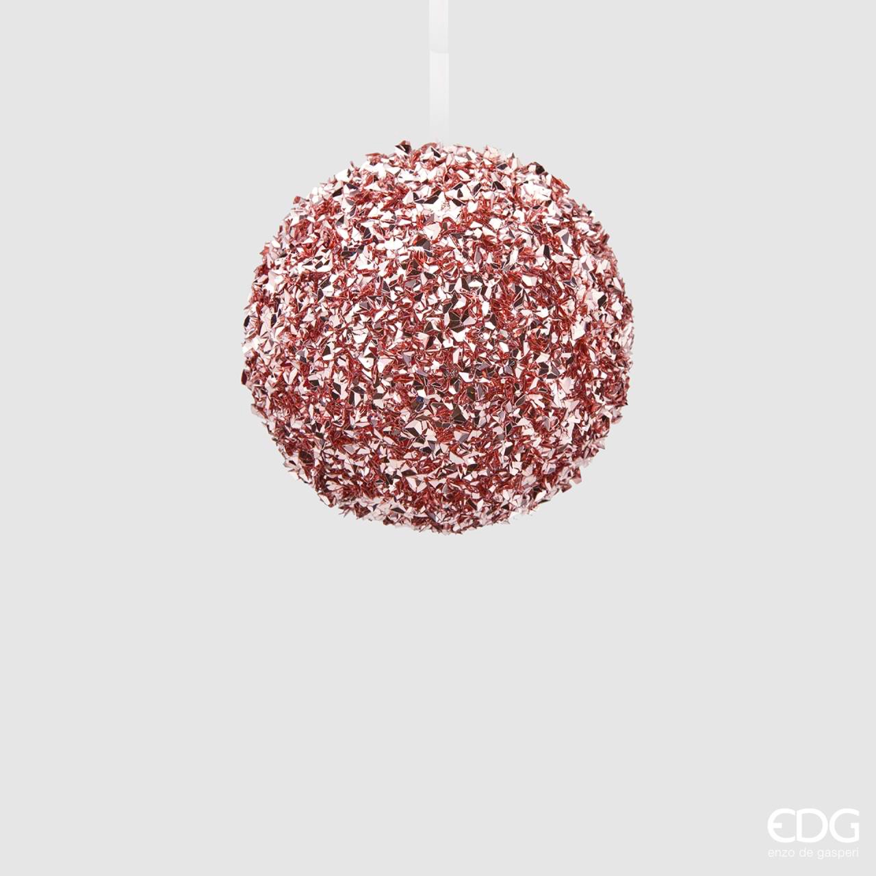 Palla glitter in pvc rosa - diam. 12 cm - EDG