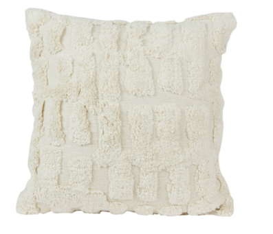 Cuscino arredo quadrato crema mod.SARMI - 45x45 cm - Light e Living