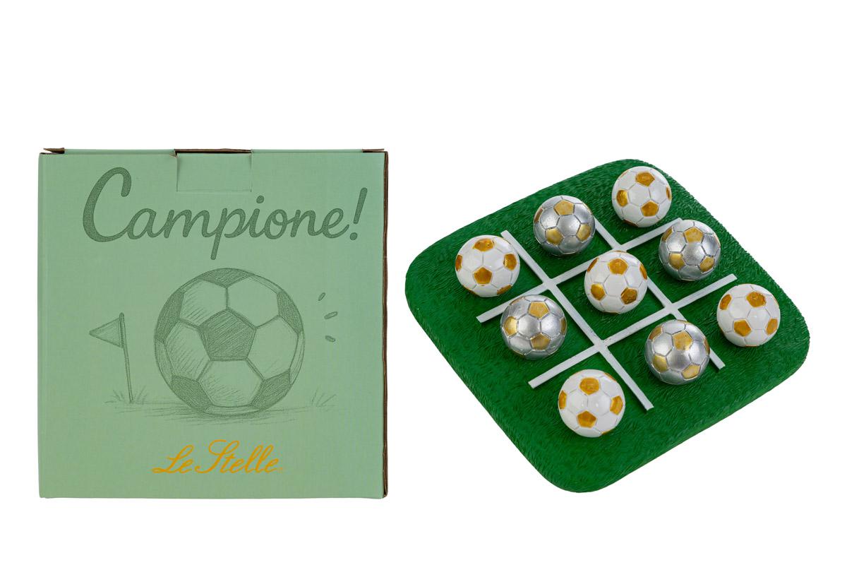 Set tris pallone in resina c/astuccio - 13.5x13.5x4 cm - Le Stelle