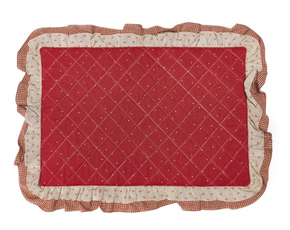 Beties Federa Per Cuscino 60x60 Cm In 100% Cotone Panama - Motivo Ortensia - Tovaglietta Americana Coordinata - Qualità Premium