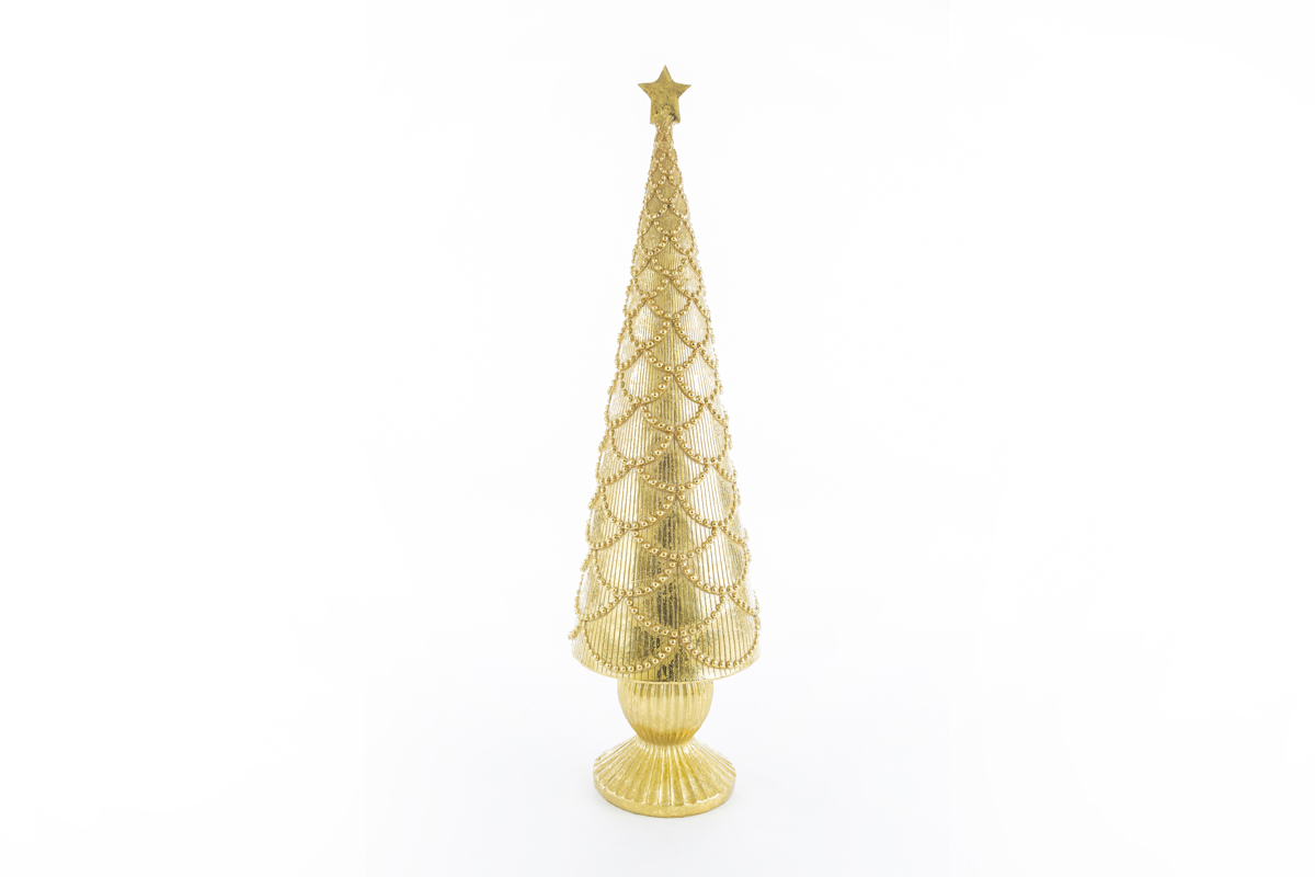 Albero natalizio in resina oro - H.57cm