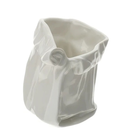 Ciotola cartoccio in porcellana - H.17x12x14 cm - Hervit